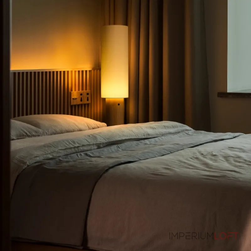 Серия торшеров с выключателем на цилиндрическим основании из высококачественной древесины и текстильным плафоном SMOT Light Brown от ImperiumLoft Серия торшеров с выключателем на цилиндрическим основании из высококачественной древесины и текстильным плафоном SMOT Light Brown от ImperiumLoft