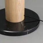 Деревянный напольный светильник в виде кактуса с шарообразным плафоном CACTUS WOOD Dark Brown от ImperiumLoft