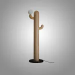 Деревянный напольный светильник в виде кактуса с шарообразным плафоном CACTUS WOOD Light Brown от ImperiumLoft Деревянный напольный светильник в виде кактуса с шарообразным плафоном CACTUS WOOD Light Brown от ImperiumLoft