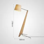 Серия торшеров с наклонным корпусом из высококачественной древесины и текстильным плафоном CLETUS Light Brown от ImperiumLoft Серия торшеров с наклонным корпусом из высококачественной древесины и текстильным плафоном CLETUS Light Brown от ImperiumLoft