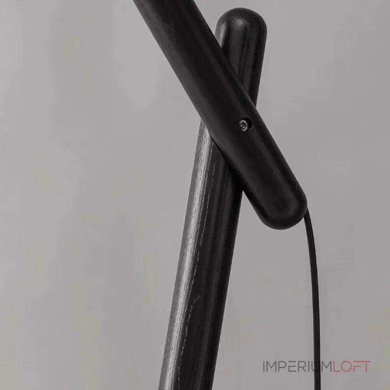 Серия торшеров с регулировкой угла наклона корпуса из высококачественной древесины и текстильным плафоном CRANE WOOD Black от ImperiumLoft Серия торшеров с регулировкой угла наклона корпуса из высококачественной древесины и текстильным плафоном CRANE WOOD Black от ImperiumLoft