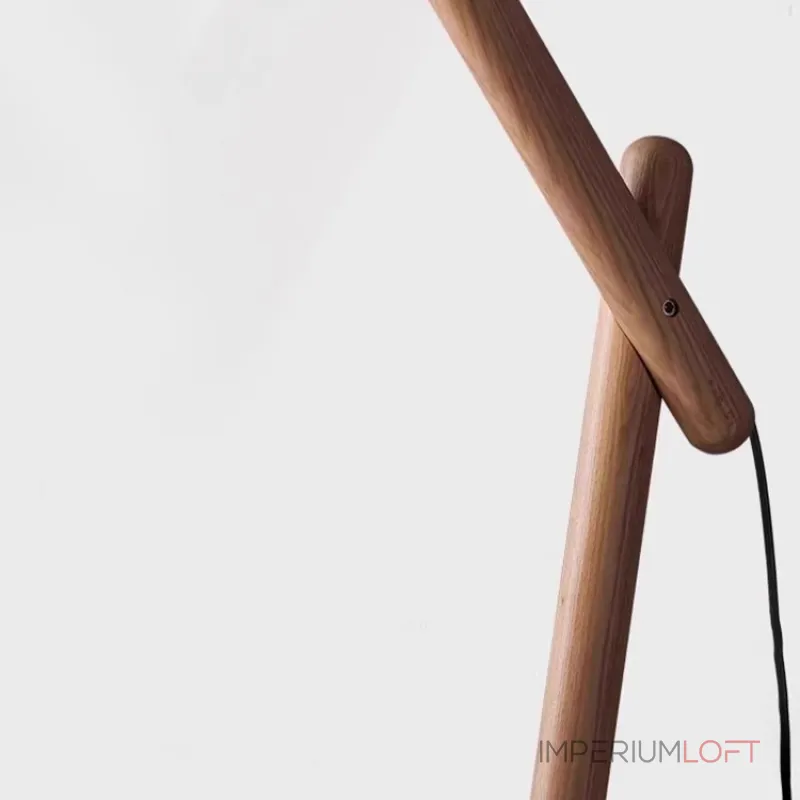 Серия торшеров с регулировкой угла наклона корпуса из высококачественной древесины и текстильным плафоном CRANE WOOD Black от ImperiumLoft Серия торшеров с регулировкой угла наклона корпуса из высококачественной древесины и текстильным плафоном CRANE WOOD Black от ImperiumLoft