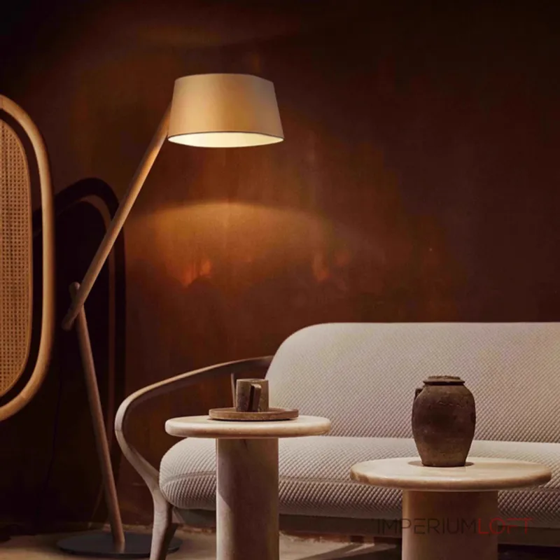 Серия торшеров с регулировкой угла наклона корпуса из высококачественной древесины и текстильным плафоном CRANE WOOD Black от ImperiumLoft Серия торшеров с регулировкой угла наклона корпуса из высококачественной древесины и текстильным плафоном CRANE WOOD Black от ImperiumLoft