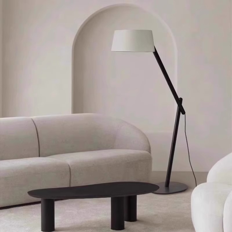 Серия торшеров с регулировкой угла наклона корпуса из высококачественной древесины и текстильным плафоном CRANE WOOD Black от ImperiumLoft Серия торшеров с регулировкой угла наклона корпуса из высококачественной древесины и текстильным плафоном CRANE WOOD Black от ImperiumLoft