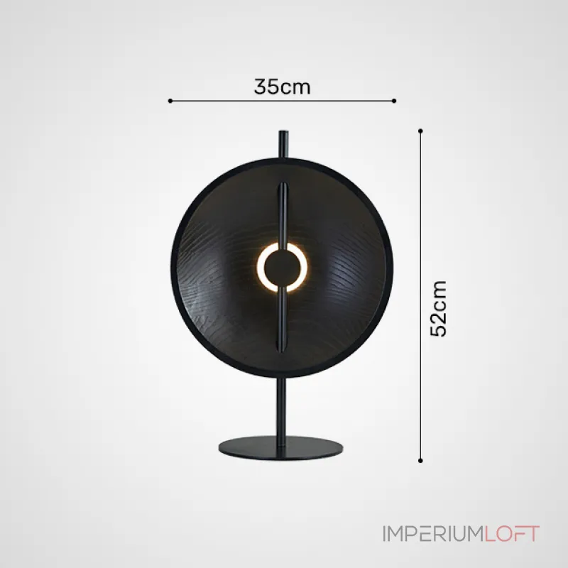 Серия настольных ламп с плафоном в виде вогнутого диска из дерева с LED подсветкой DELANO WOOD TAB Black от ImperiumLoft Серия настольных ламп с плафоном в виде вогнутого диска из дерева с LED подсветкой DELANO WOOD TAB Black от ImperiumLoft