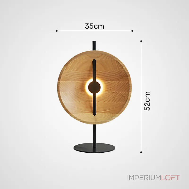 Серия настольных ламп с плафоном в виде вогнутого диска из дерева с LED подсветкой DELANO WOOD TAB от ImperiumLoft Серия настольных ламп с плафоном в виде вогнутого диска из дерева с LED подсветкой DELANO WOOD TAB от ImperiumLoft