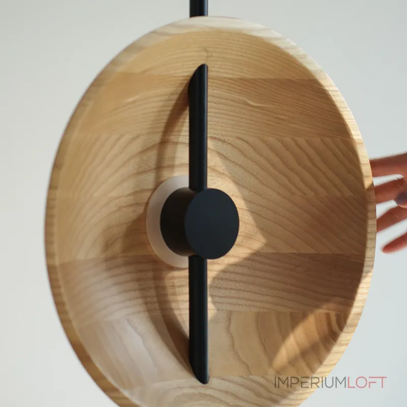 Серия настольных ламп с плафоном в виде вогнутого диска из дерева с LED подсветкой DELANO WOOD TAB Black от ImperiumLoft Серия настольных ламп с плафоном в виде вогнутого диска из дерева с LED подсветкой DELANO WOOD TAB Black от ImperiumLoft