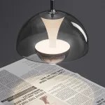 Серия светодиодных подвесных светильников с двумя источниками света и лифтовой регулировкой высоты HENNEKE D18 Grey с диммиром от ImperiumLoft