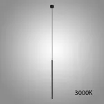Подвесной LED светильник удлиненной цилиндрической формы ATTA Black 3000К