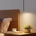 Подвесной LED светильник удлиненной цилиндрической формы ATTA Black 4000К
