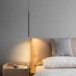 Подвесной LED светильник удлиненной цилиндрической формы ATTA Black 4000К