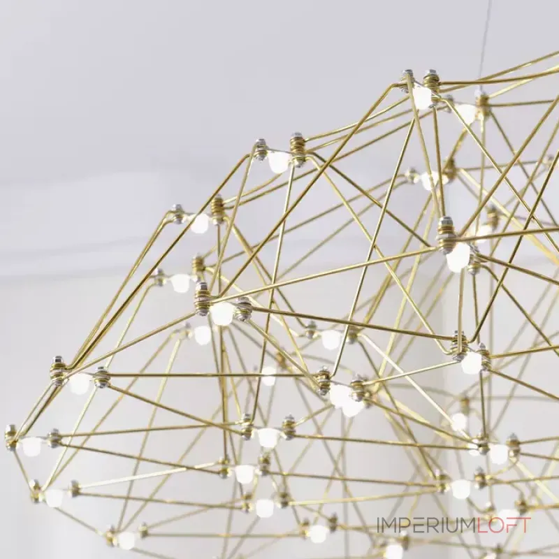 Серия подвесных люстр со светодиодными источниками света на ажурном металлическом каркасе купольной формы REIER D100 Silver от ImperiumLoft Серия подвесных люстр со светодиодными источниками света на ажурном металлическом каркасе купольной формы REIER D100 Silver от ImperiumLoft