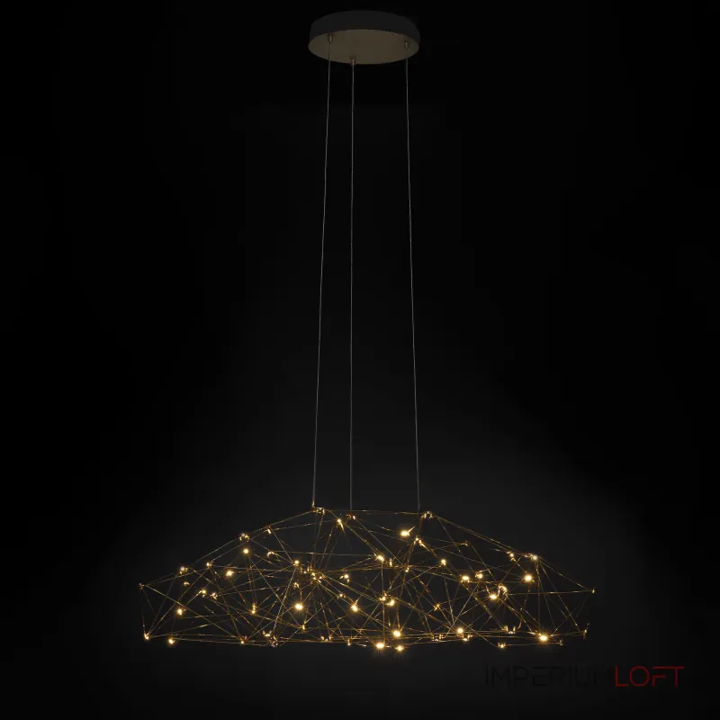 Серия подвесных люстр со светодиодными источниками света на ажурном металлическом каркасе купольной формы REIER D100 Silver от ImperiumLoft Серия подвесных люстр со светодиодными источниками света на ажурном металлическом каркасе купольной формы REIER D100 Silver от ImperiumLoft