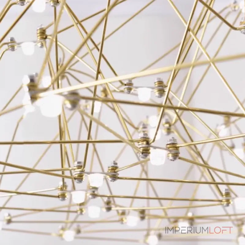 Серия подвесных люстр со светодиодными источниками света на ажурном металлическом каркасе купольной формы REIER D100 Silver от ImperiumLoft Серия подвесных люстр со светодиодными источниками света на ажурном металлическом каркасе купольной формы REIER D100 Silver от ImperiumLoft