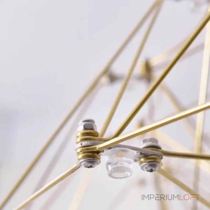 Серия подвесных люстр со светодиодными источниками света на ажурном металлическом каркасе купольной формы REIER D100 Silver от ImperiumLoft Серия подвесных люстр со светодиодными источниками света на ажурном металлическом каркасе купольной формы REIER D100 Silver от ImperiumLoft