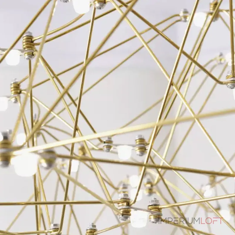 Серия подвесных люстр со светодиодными источниками света на ажурном металлическом каркасе купольной формы REIER D100 Silver от ImperiumLoft Серия подвесных люстр со светодиодными источниками света на ажурном металлическом каркасе купольной формы REIER D100 Silver от ImperiumLoft