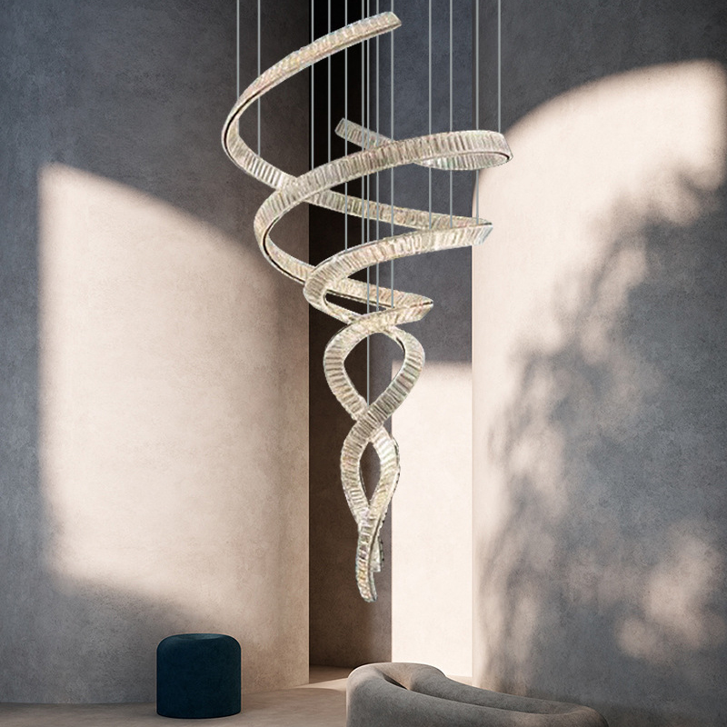 Подвесная люстра BERTOLDA SPIRAL D120 Silver
