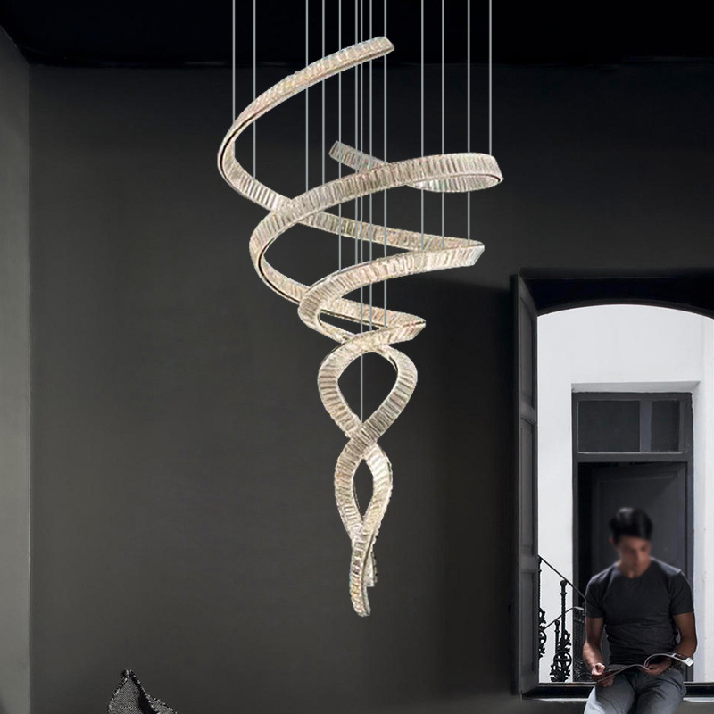 Подвесная люстра BERTOLDA SPIRAL D120 Silver