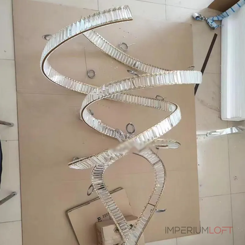 Подвесная люстра BERTOLDA SPIRAL D120 Silver