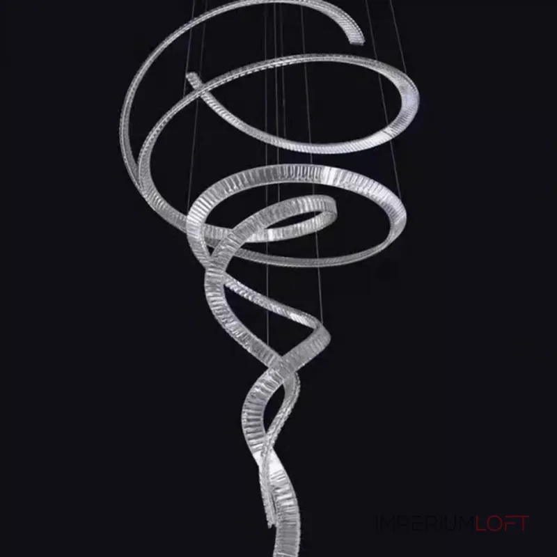 Подвесная люстра BERTOLDA SPIRAL D120 Silver