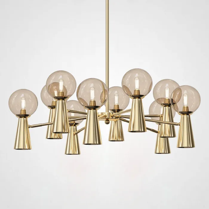 Потолочная люстра ABELINA L20 Gold Amber от ImperiumLoft