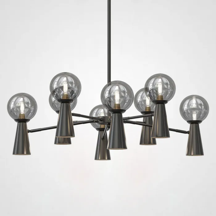 Потолочная люстра ABELINA L16 Black Grey от ImperiumLoft