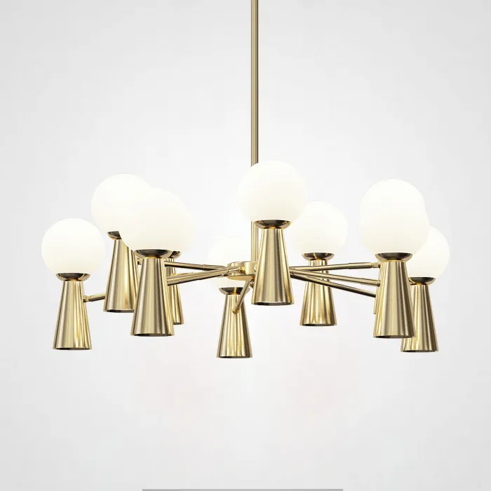 Потолочная люстра ABELINA L20 Gold White от ImperiumLoft
