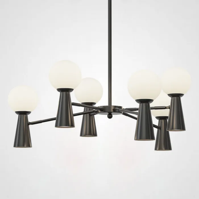 Потолочная люстра ABELINA L12 Black White от ImperiumLoft
