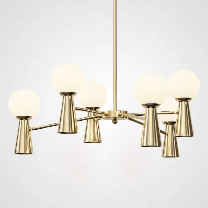 Потолочная люстра ABELINA L12 Gold White от ImperiumLoft