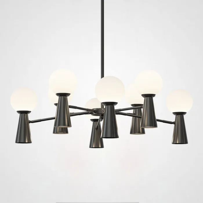 Потолочная люстра ABELINA L16 Black White от ImperiumLoft