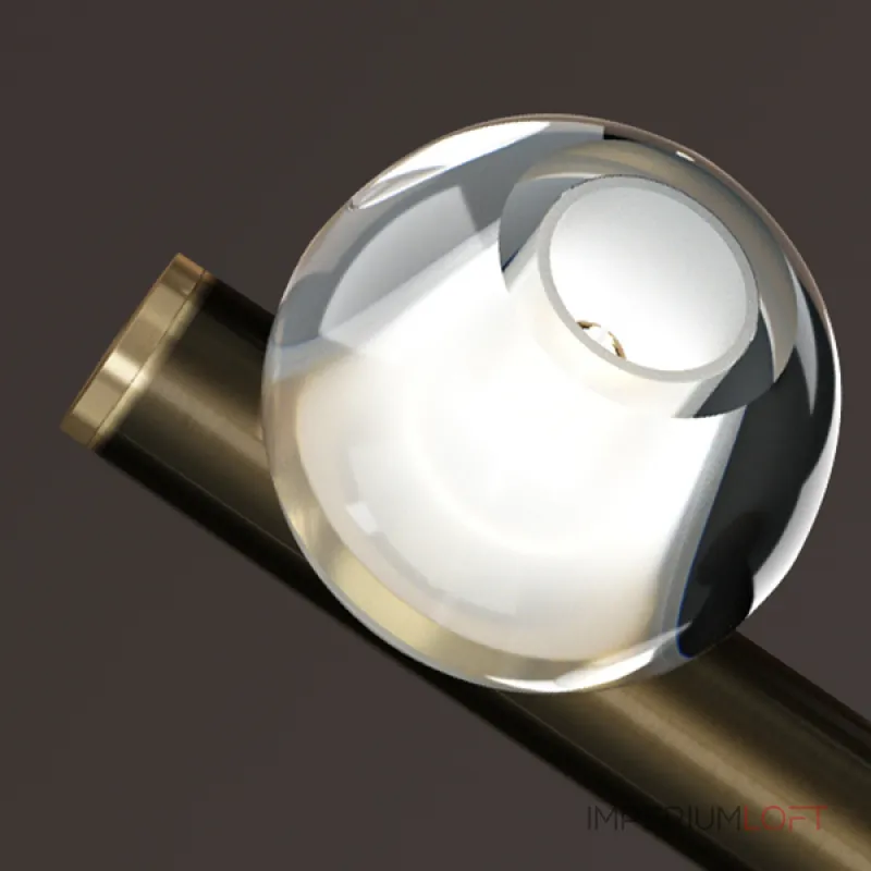 Подвесной светильник ILIANA LONG L102 Brass Black