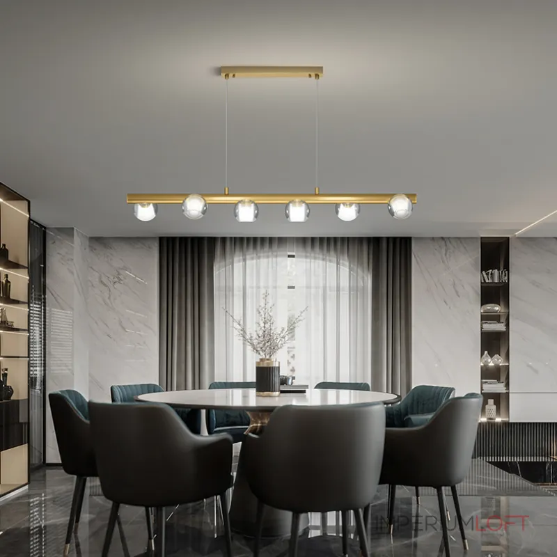 Подвесной светильник ILIANA LONG L102 Brass Black