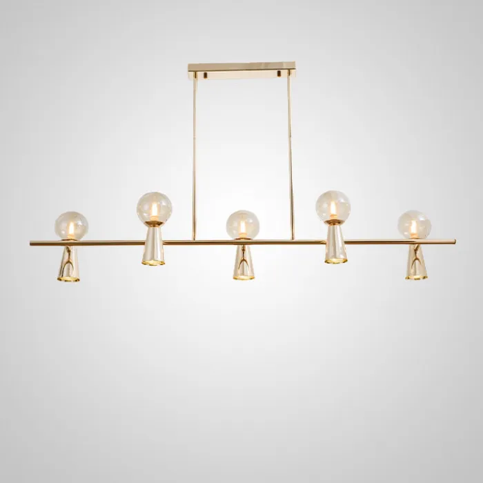 Потолочный светильник ABELINA LONG L6 Gold White от ImperiumLoft