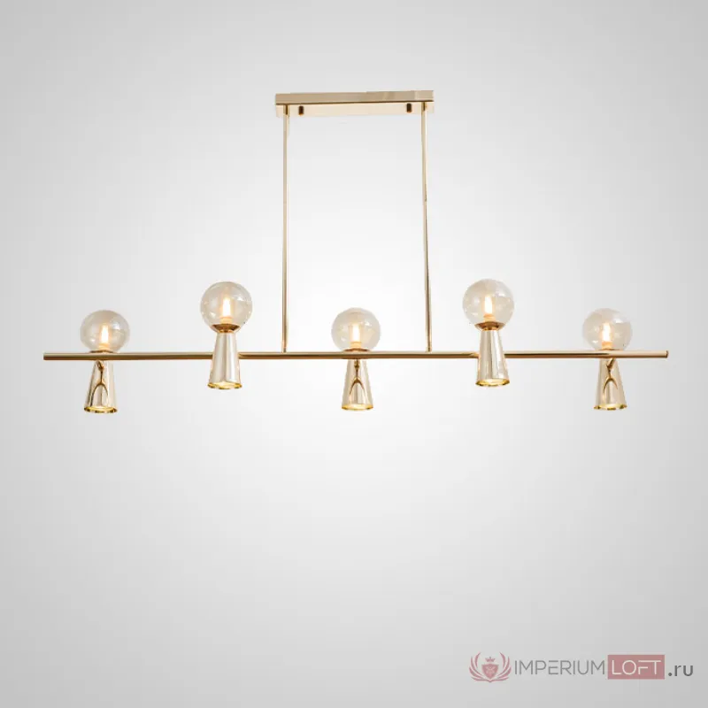 Потолочный светильник ABELINA LONG L10 Gold Amber от ImperiumLoft