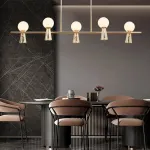 Потолочный светильник ABELINA LONG L6 Gold White от ImperiumLoft