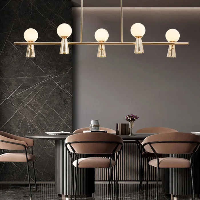 Потолочный светильник ABELINA LONG L6 Gold White от ImperiumLoft
