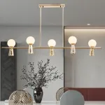 Потолочный светильник ABELINA LONG L6 Gold White от ImperiumLoft