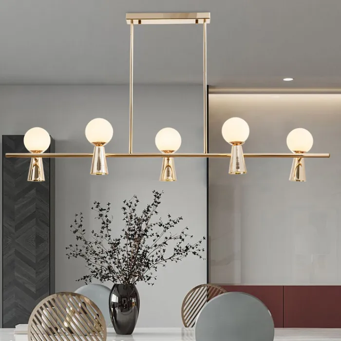 Потолочный светильник ABELINA LONG L6 Gold White от ImperiumLoft