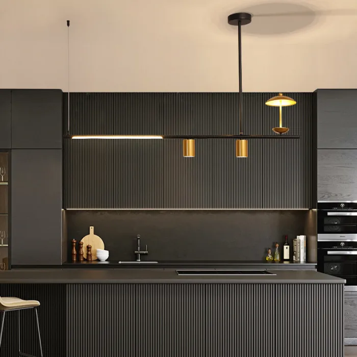 Подвесной светильник HETLEY B L3 Gold Black от ImperiumLoft