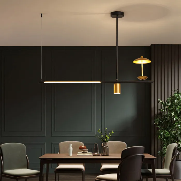 Подвесной светильник HETLEY B L3 Gold Black от ImperiumLoft