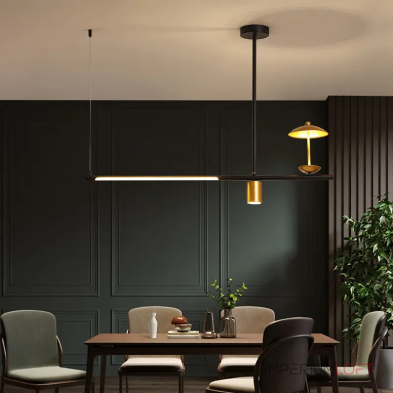 Подвесной светильник HETLEY B L2 Gold Black