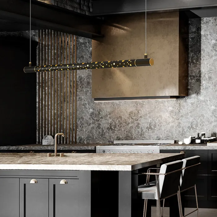 Подвесной светильник ALEKSA L80 Brass от ImperiumLoft