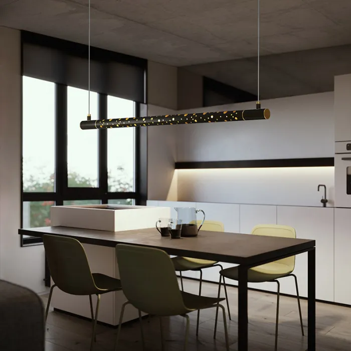 Подвесной светильник ALEKSA L80 Brass от ImperiumLoft