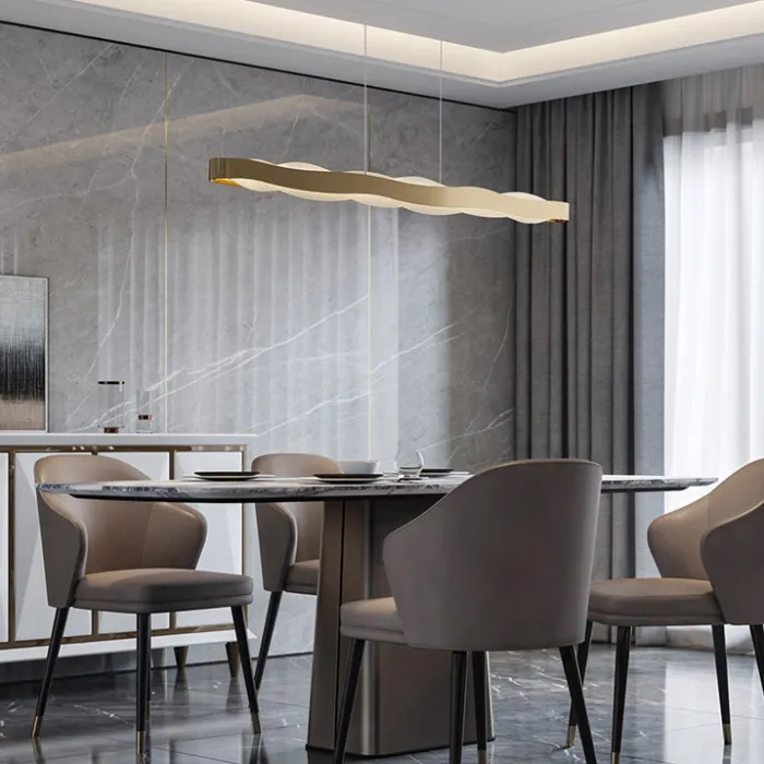 Подвесной светильник MALIKA LONG L140 Black от ImperiumLoft