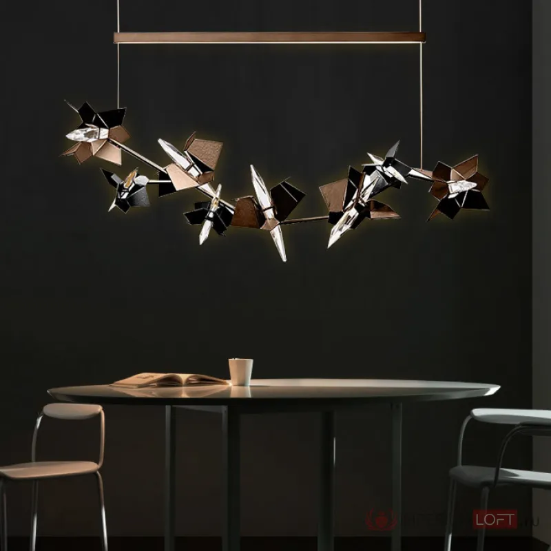 Подвесной светильник BERGAMO L150 Bronze от ImperiumLoft