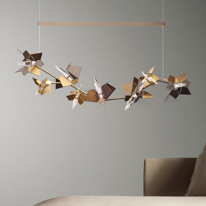 Подвесной светильник BERGAMO L150 Bronze от ImperiumLoft