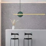 Подвесной светильник ORLAUG L120 Brass Green