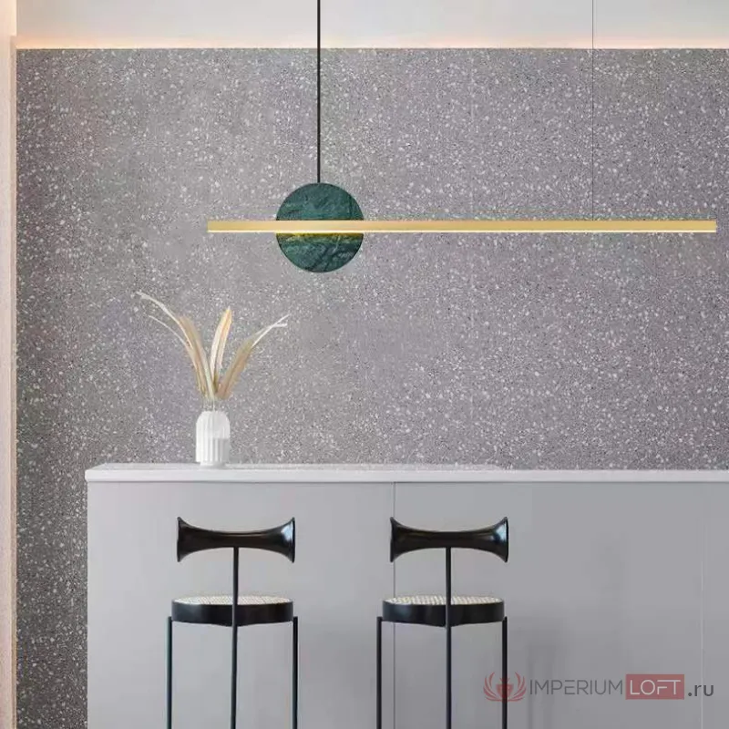 Подвесной светильник ORLAUG L102,5 Brass Green от ImperiumLoft