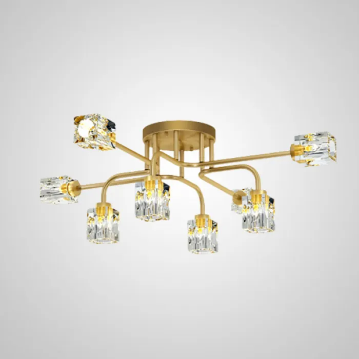 Потолочная люстра MICHAL L4 Brass Black от ImperiumLoft