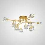 Потолочная люстра MICHAL L4 Brass Black от ImperiumLoft